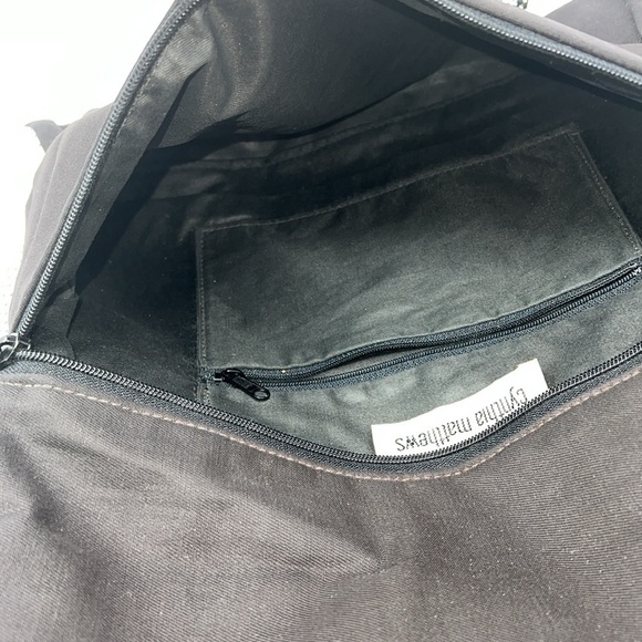 Cynthia Matthews Large Vintage 80’s Clutch Bag with Small Zip Pouch Black White - Picture 11 of 13